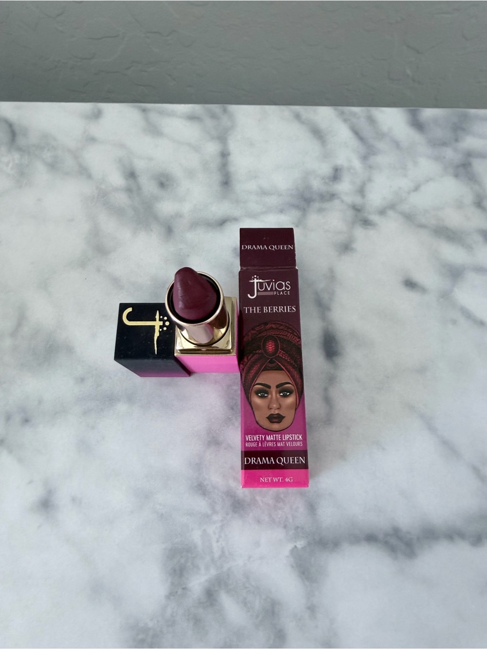 Juvia's Place The Berries Velvet Matte Lipstick - Drama Queen (berry plum pink)